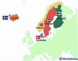 Image result for Nordic Countries Map