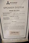 Image result for Mitsubishi SS-3000 Speakers