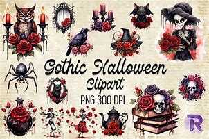Image result for Gothic Halloween Clip Art