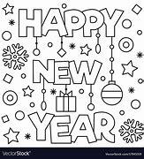 Image result for Happy New Year Coloring Pages Preschool