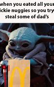 Image result for Baby Yoda Memes Chicken Nuggets