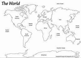 Image result for Blank World Map for Kids
