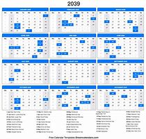 Image result for 2039 Calendar