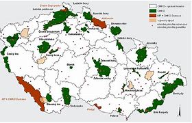 Image result for Mapa ČR Zelená