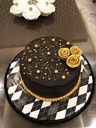 Image result for Wedding Cake Ideas Black and Gold