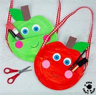 Image result for Paper Bag Apple Craft Preschool