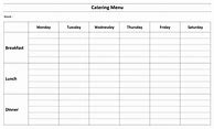 Image result for Catering Menu Template