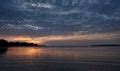 Image result for Sunset Over Water Painting