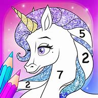Image result for Unicorn Color by Number App