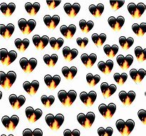 Image result for Black Heart Emoji PNG