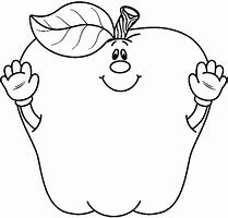 Image result for Parts of an Apple Coloring Page