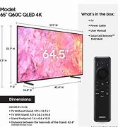 Image result for Full Detail Measurement and Picture of Samsung Q60c TV