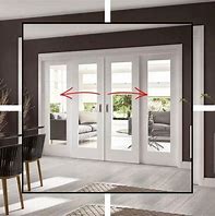 Image result for Bypass French Doors Interior