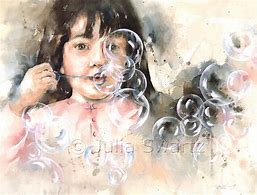 Image result for Watercolor Bubble Art