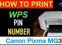 Image result for WPS Pin On Canon PIXMA