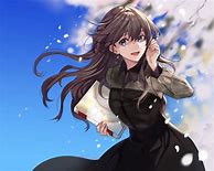 Image result for Cute Anime Girl in Black Dress
