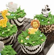 Image result for Jungle Theme Cupcakes for 1st Birthday