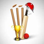 Image result for Cricket Bat Ball and Stumps Silhouette