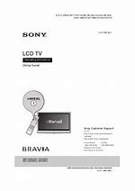 Image result for User Manual for Sony Bravia TV