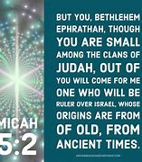 Image result for Micah 5:2