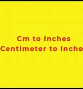 Image result for Conversion of Cm to Inches Chart