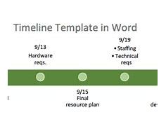 Image result for How to Create a Timeline in Word