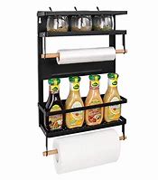 Image result for magnet paper towels holders with shelves