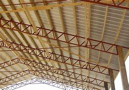 Image result for Metal Pole Barn Roof Trusses