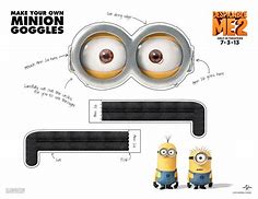 Image result for Minion Glasses Template