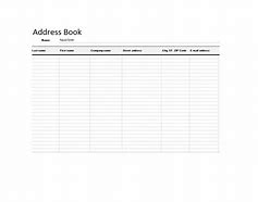 Image result for Free Editable Address Book Template