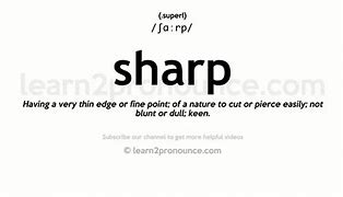 Image result for Sharp Definition