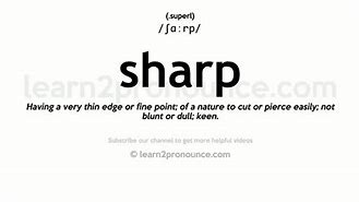 Image result for Define Sharp