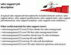 Image result for Sales Support Job Description
