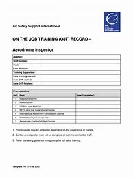 Image result for Aircraft OJT Form