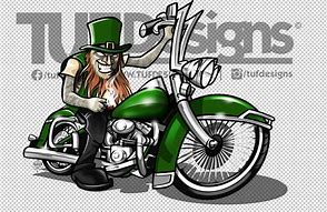 Image result for Clip Art of Leprechaun Biker