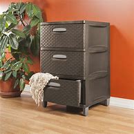 Image result for Plastic Storage Cabinet with Drawers