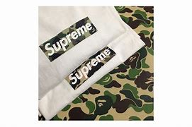 Image result for Supreme Collab with BAPE