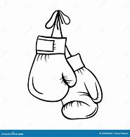 Image result for Boxing Gloves Black and White Vector