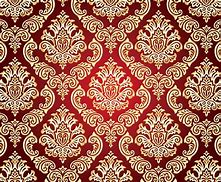 Image result for Red and Gold Damask Fabric