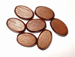 Image result for Flat Wooden Beads