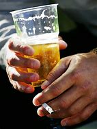 Image result for Beer and Cigarettes in Hand