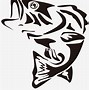 Image result for Bass Fish Clip Art Free Black and White
