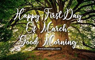 Image result for Happy First Day of March