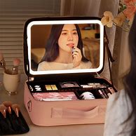 Image result for LED Makeup Mirror Storage
