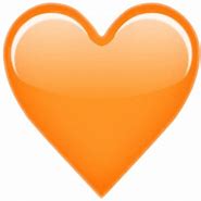 Image result for Orange Heart Emoji Transparent