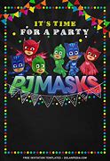 Image result for PJ Mask Birthday Invitation Card