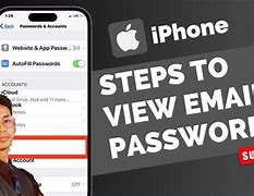 Image result for How to See Email Password On iPhone