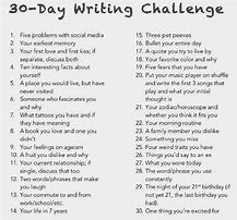 Image result for 30-Day Writing Challenge April