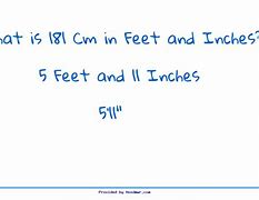 Image result for 181 Cm to Feet