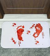 Image result for Bloody Footprints Shower Curtain